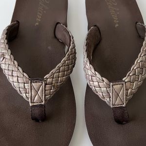💥5 for $25💥 Cobian Brown Women's Braided Bounce Flip Flop 9.5